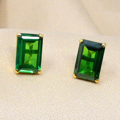 Green Stone Earring