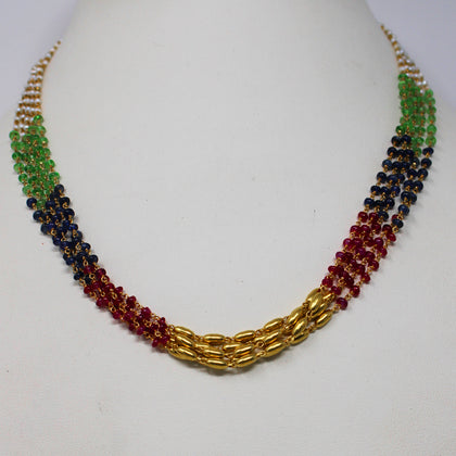 Multi Colour Beads Necklace