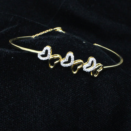 Heart Shape Diamond  Bangle