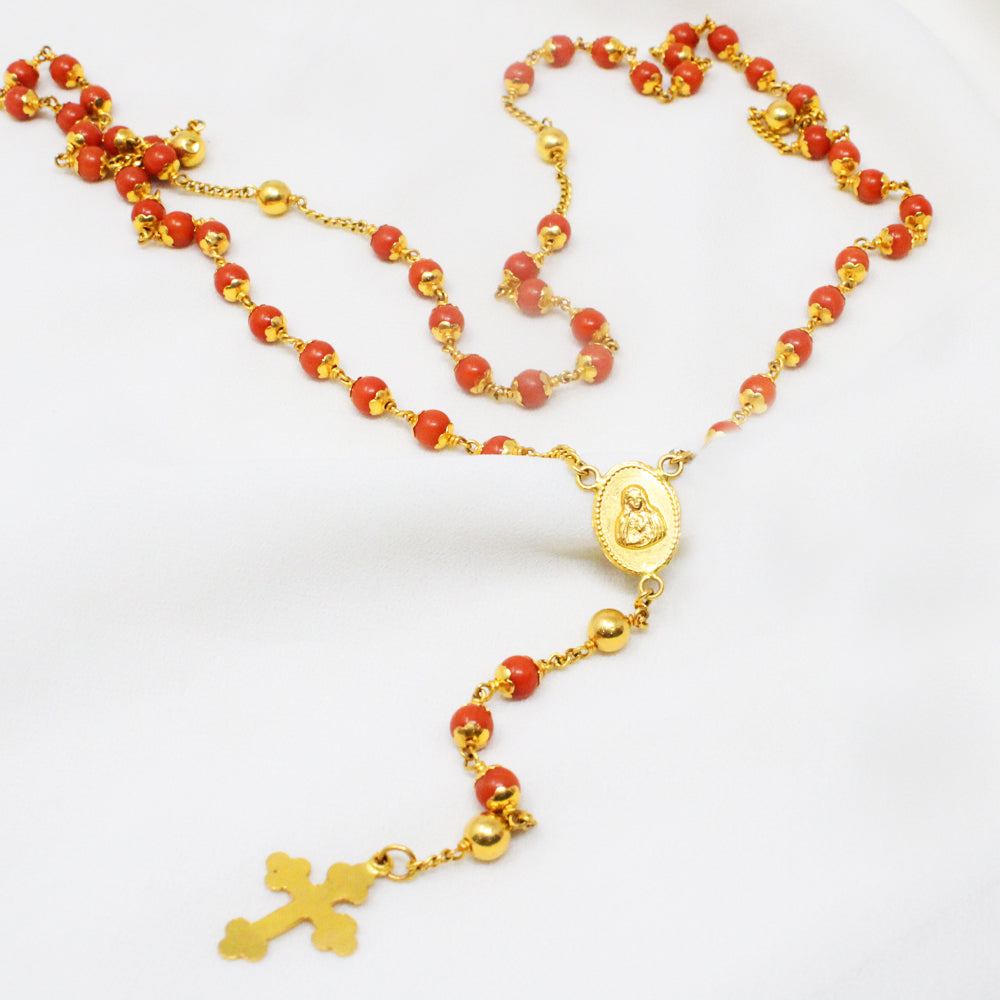 Coral Rosary Chain