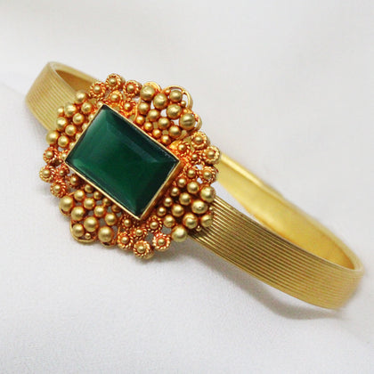 Green Stone Bangle