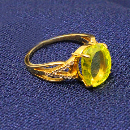 Yellow Stone Finger ring
