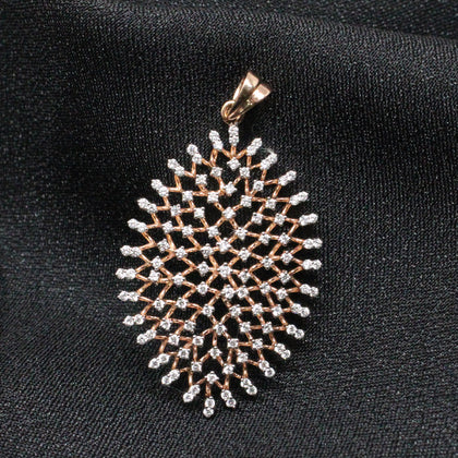 Petal Shape Diamond Pendant