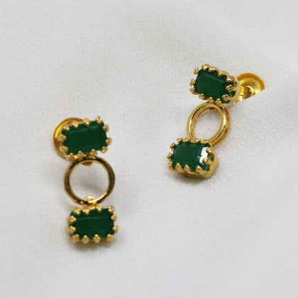 Greenstone Earring