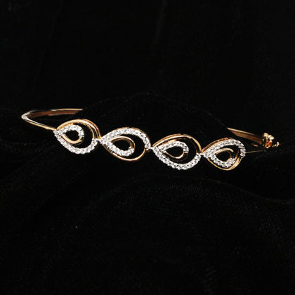 Tear Shape Diamond Bangle