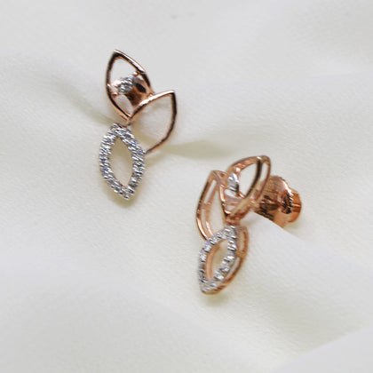 Leaf Diamond Earring
