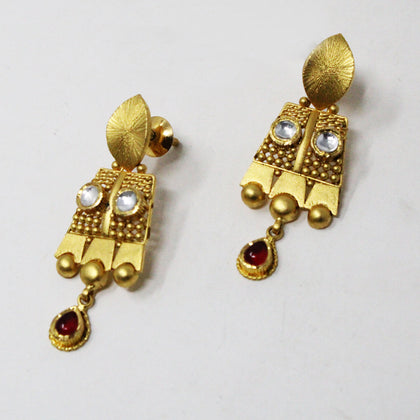 Temple Design Earring