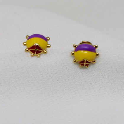 Golden Tortoise Kids Earring