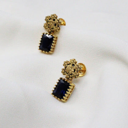 Blue Sapphire Earring