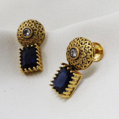 Blue Stone Earring