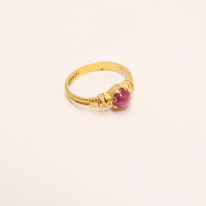 BIRTH STONE FINGER RING(ruby) - MyChungath Chungath Jewellery