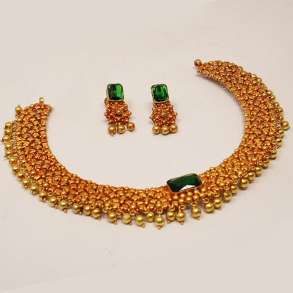 NECKLACE WIH STUD - MyChungath Chungath Jewellery