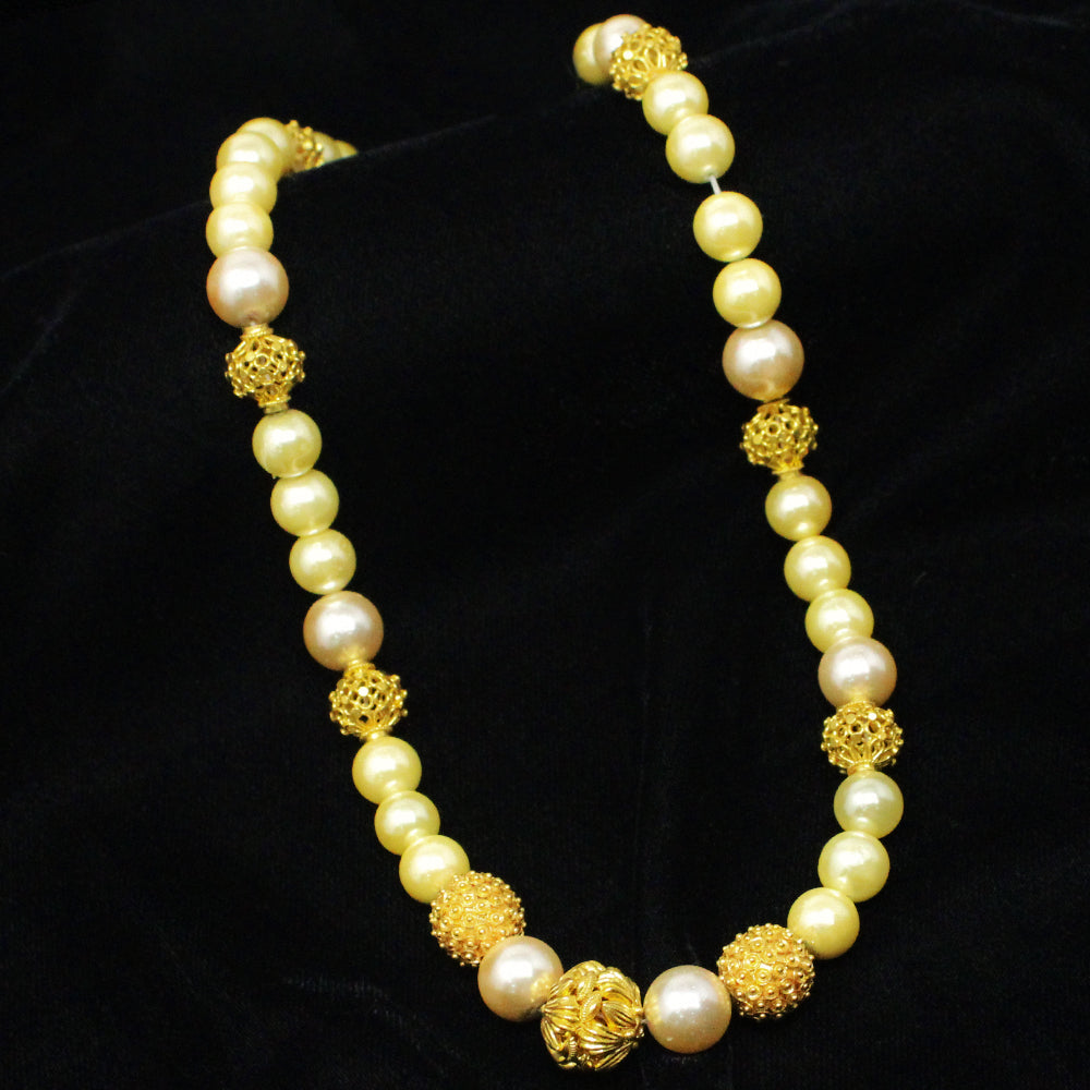 Rare Golden Pearl Necklace