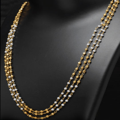 Pearl and Golden Bead necklace