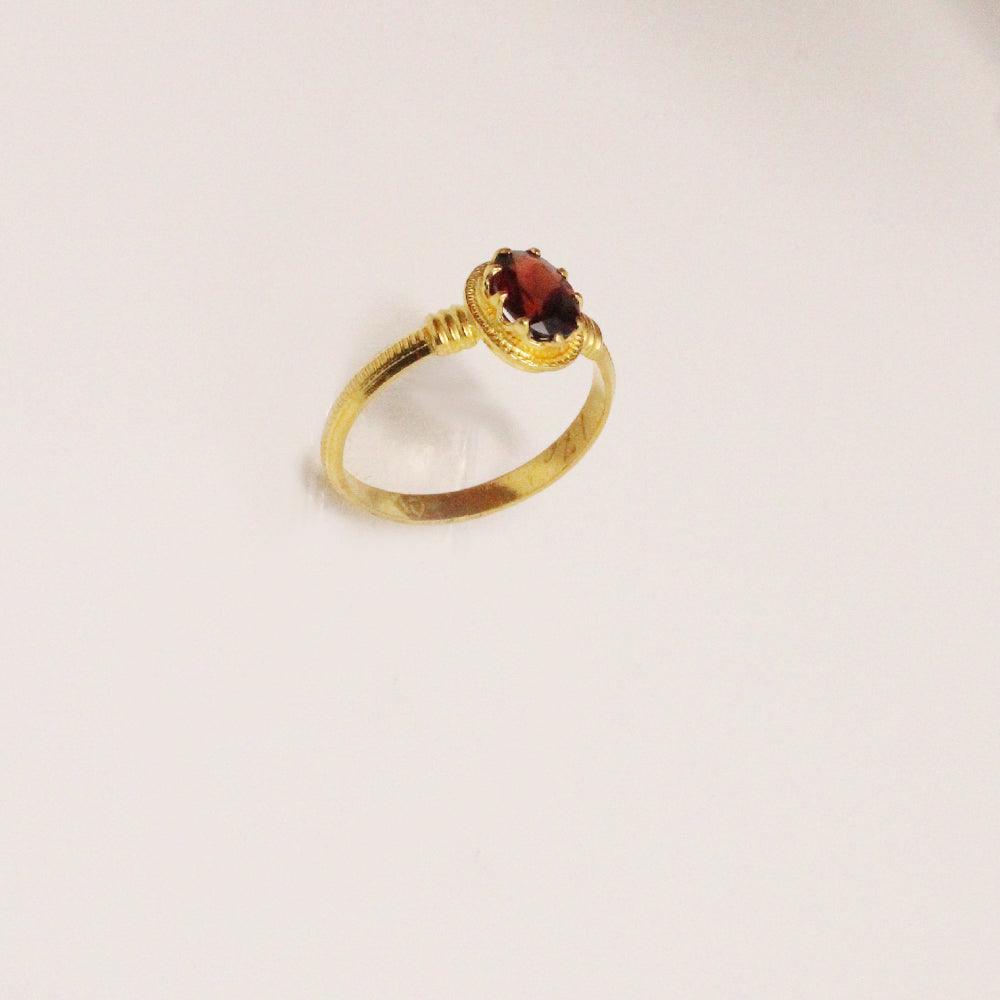 Birth Stone Finger Ring(Garnet)